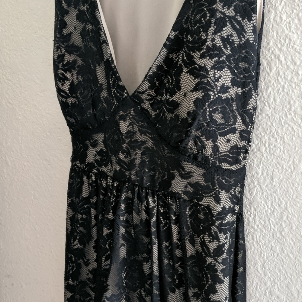 Black lace dress